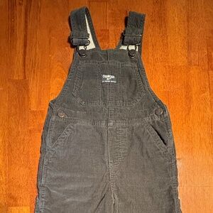Toddler Corduroy Overalls, OshKosh B’Gosh, Size 3T. Flannel Lined